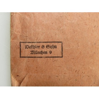 Deschler & Sohn paper bag for Ostmedaille. Espenlaub militaria