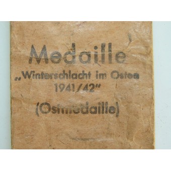 Ostmedaille envelope Metall-Kunststoff. Espenlaub militaria