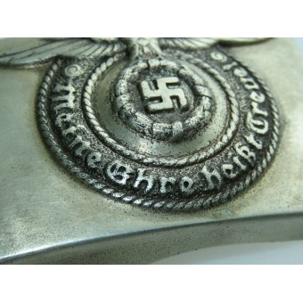 Fat eagle SS VT, Allgemeine SS, or SS-TV cupro-nickel buckle. Espenlaub militaria