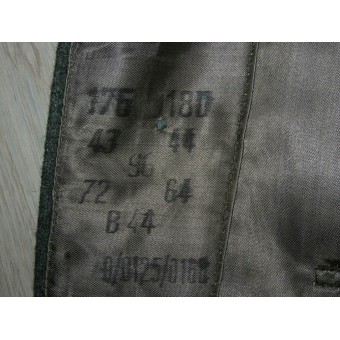 Feldbluse M43 de tela italiana. Menta, etiquetado. Espenlaub militaria