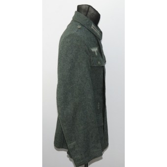 Feldbluse M43 de tela italiana. Menta, etiquetado. Espenlaub militaria