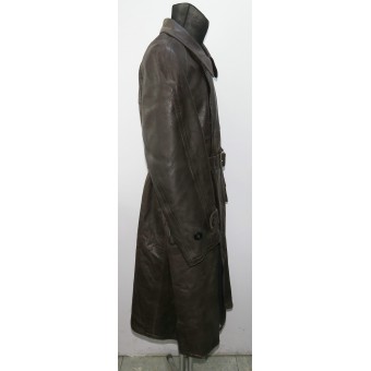 Leather double-breasted coat of the Raglan type, model 1926. Espenlaub militaria