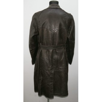 Leather double-breasted coat of the Raglan type, model 1926. Espenlaub militaria