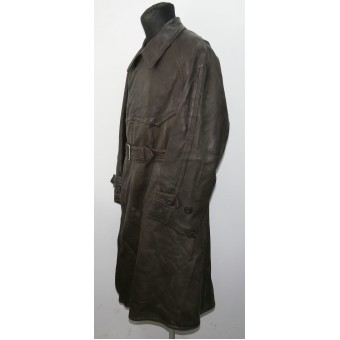 Leather double-breasted coat of the Raglan type, model 1926. Espenlaub militaria