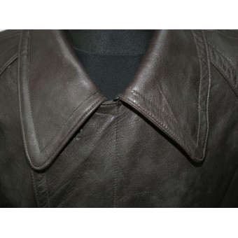 Leather double-breasted coat of the Raglan type, model 1926. Espenlaub militaria