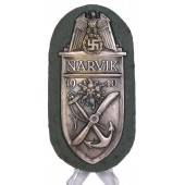 Ärmelschild Narvik 1940. Buntmetall