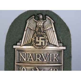 Escudo de la manga Narvik 1940. Buntmetall. Espenlaub militaria