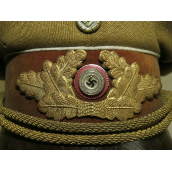 Gorra de dirigente de distrito del NSDAP (Kreisleitung) con ribetes blancos. Espenlaub militaria