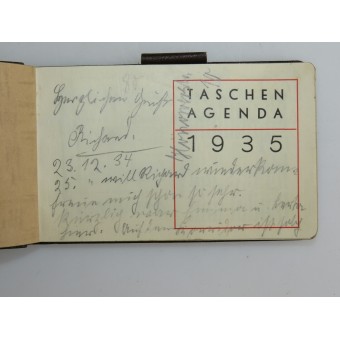 Pocket calendar of 1935. Espenlaub militaria