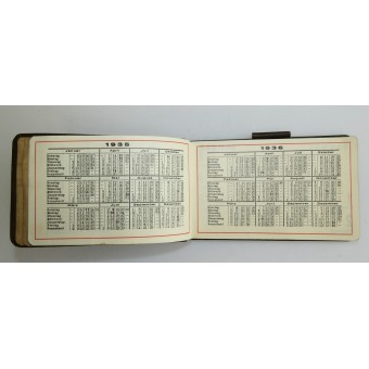 Pocket calendar of 1935. Espenlaub militaria