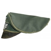 Salty Wehrmacht visor hat with traces of heavy frontline use