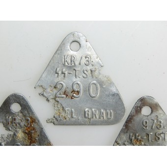 Wardrobe SS tag Mantel, grau for 3rd Totenkopfstandarte Thüringen, KR-Kraftfahrer. Set of 3 pcs.. Espenlaub militaria