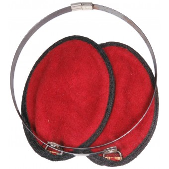 Warming earmuffs for wear with a Feldmütze cap or visor hat. Espenlaub militaria