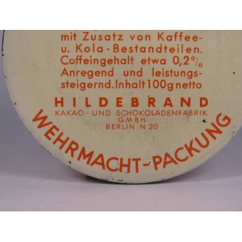 Wehrmacht chocoladeblik Scho-Ka-Kola 1938. Espenlaub militaria