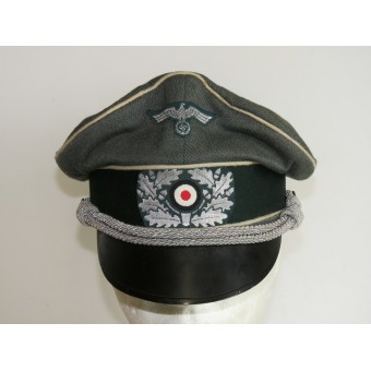 Wehrmacht infantry officers visor hat: front-line soft top style. Espenlaub militaria