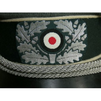 Wehrmacht infantry officers visor hat: front-line soft top style. Espenlaub militaria