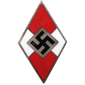 Hitlerjugend membership badge, carrot enamel, RZM M1/174 Petz & Lorenz Unterreichenbach. Espenlaub militaria