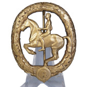 Reiterabzeichen in Gold