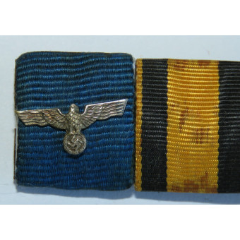 Ribbon bar of three awards belonging to a veteran of both World Wars. Espenlaub militaria