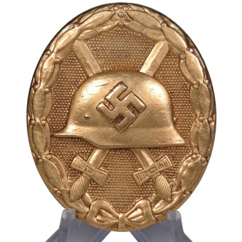 Verwundetenabzeichen 1939 in Gold PKZ 30 Hauptmünzamt Wien. Espenlaub militaria