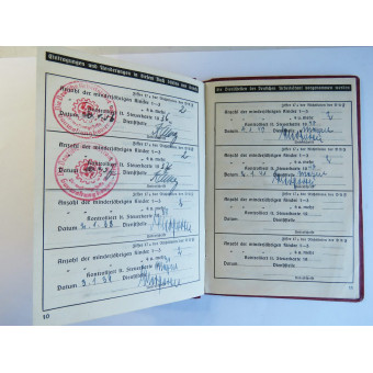 Membership booklet of the Deutsche Arbeitsfront (DAF). Espenlaub militaria