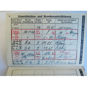 Membership booklet of the Deutsche Arbeitsfront (DAF). Espenlaub militaria