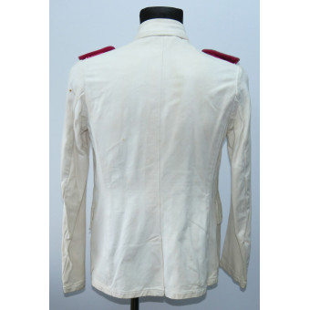 Китель Oberveterinär ветеринарной службы вермахта из белого дриллиха. Espenlaub militaria