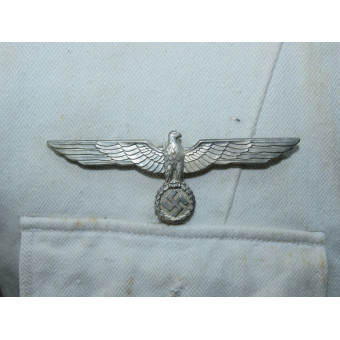 Китель Oberveterinär ветеринарной службы вермахта из белого дриллиха. Espenlaub militaria