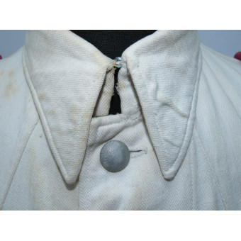 Китель Oberveterinär ветеринарной службы вермахта из белого дриллиха. Espenlaub militaria