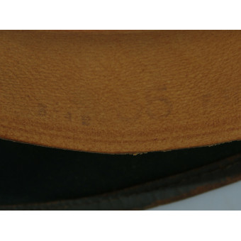 Тропический шлем Вермахта из оливкового фетра с двумя эмблемами. Espenlaub militaria