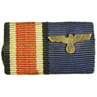 Fer médaille croix et le service dans la barre de ruban Wehrmacht. Espenlaub militaria