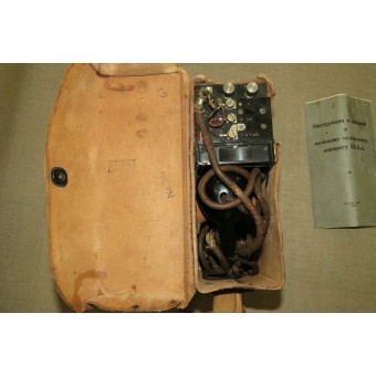 Låneavtal RKKA Field Phone med manual. Sällsynt uppsättning!. Espenlaub militaria