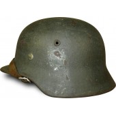 Вермахт. Стальной шлем М 35 в фронтовом матовом окрасе периода войны