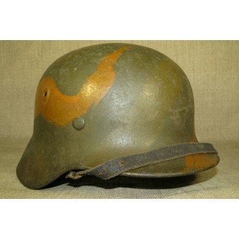 M 40 Heeres o Waffen SS camuflados casco.. Espenlaub militaria