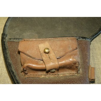 Posterior a la guerra cuero artificial marrón Nagant 1895 funda. Espenlaub militaria