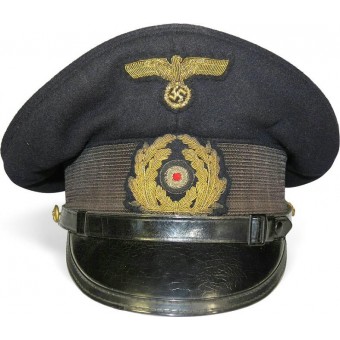 Troisième Reich Kriegsmarine sous-officiers chapeau de pare-soleil.. Espenlaub militaria