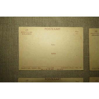 WW2 Conjunto de 6 tarjetas postales de propaganda. Impreso en 1945. raro!. Espenlaub militaria