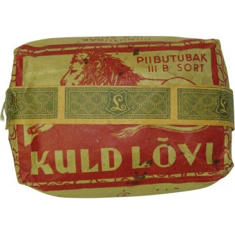 WW2 Tabacco Kuld Lovi con il suo contenuto originale utilizzato da Wehrmacht e SS. Espenlaub militaria
