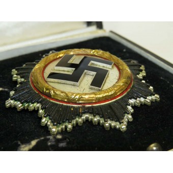 Kolmas valtakunta saksalainen risti kullassa palkintotapauksella. 134 merkitty. Espenlaub militaria