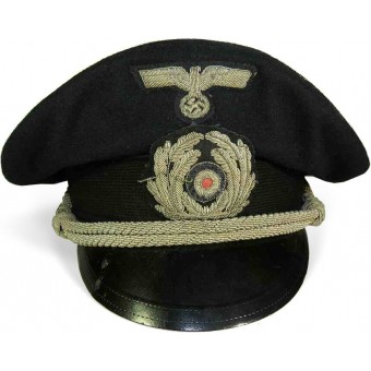 3:e rikets Kriegsmarine visirhatt för en officer i administrationen. Espenlaub militaria