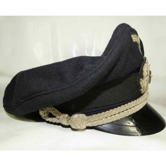 3ème chapeau de pare-soleil du Reich Kriegsmarine pour un officier dans ladministration. Espenlaub militaria