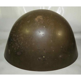3e Reich Luftschutz opnieuw uitgegeven Tsjechische M32 stalen helm. Espenlaub militaria
