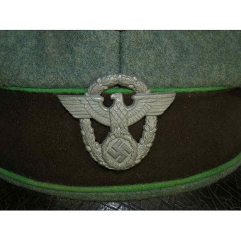 Terzo Reich WW2 emesso Ordnungspolizei combattimento restyling cappello visiera. Espenlaub militaria