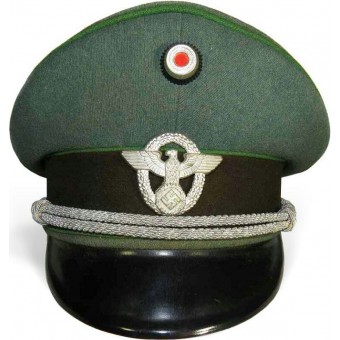 Terzo Reich WW2 emesso cappello ufficiali Ordnungspolizei visiera. Espenlaub militaria