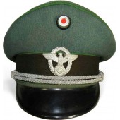 3e Reich WW2 uitgegeven Ordnungspolizei officieren vizier hoed