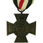 1914-18 Croix de Hindenburg en noir - Croix de veuve. Marquage MD