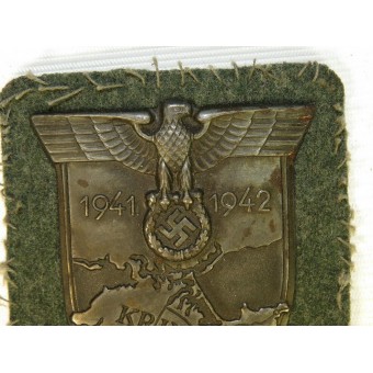 1941-1942 Krimschild, Stahl. Heer-Armee Ausgabe. Espenlaub militaria