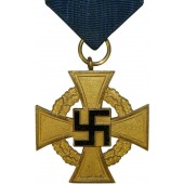 3rd Reich 40 years of Faithful Service decoration in Gold