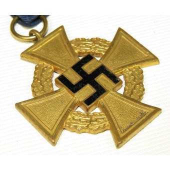 Terzo Reich 40 anni di decorazione Servizio Fedeli in oro. Espenlaub militaria