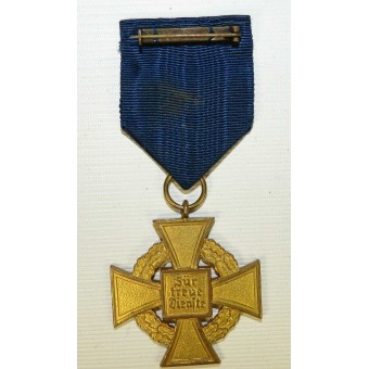 3er Reich de 40 años de servicio fiel decoración en oro. Espenlaub militaria